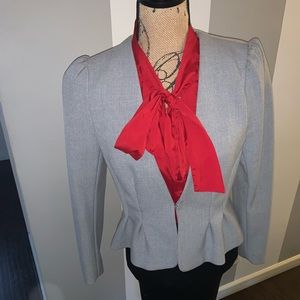 H&M Light Gray Peplum Blazer 10